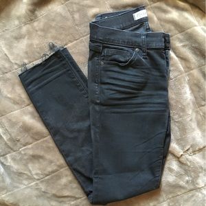 Madewell distressed black skinny skinny Jean. Size 26. New.